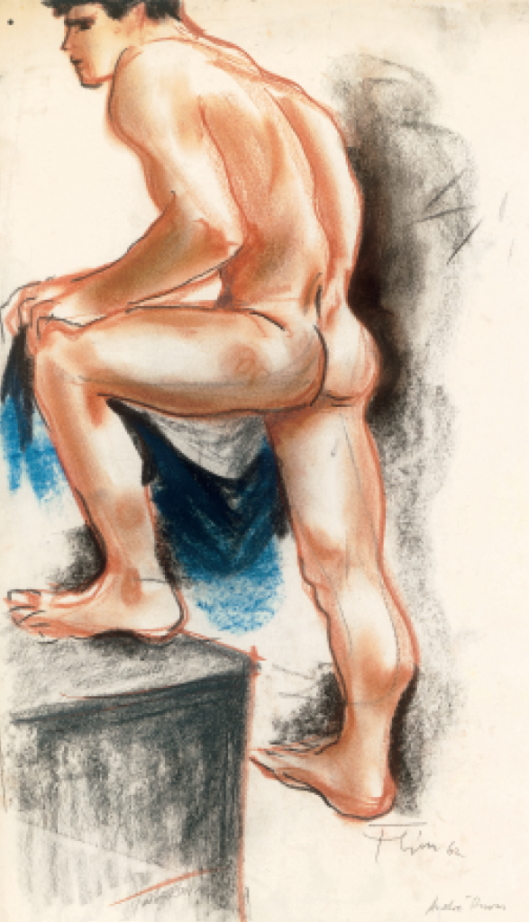 André Burns, 1962, pastel, 50 X 31 cm