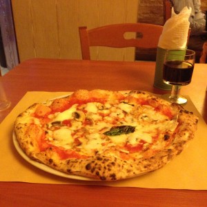 A Neapolitan pizza