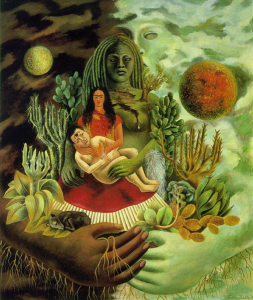 Frida Kahlo As Sensual Goddess Gaia, Our Nurturing Earth Mother