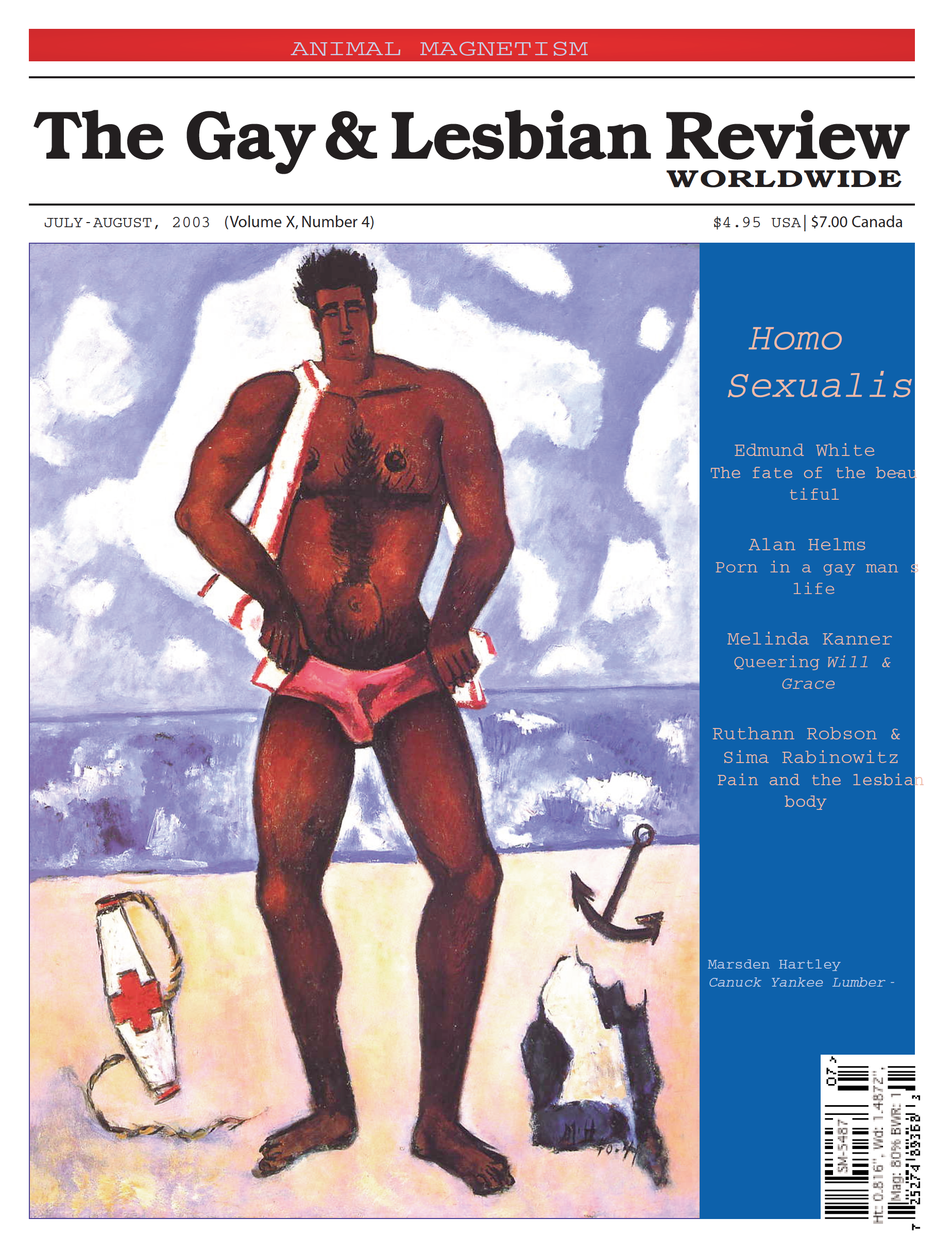Nudist Exhibitionist Niel Sanchez - July-August 2003 - The Gay & Lesbian Review