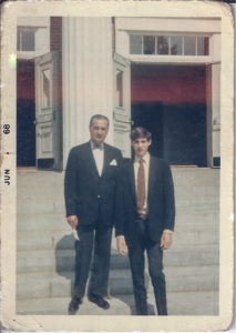 Peter Kupfer, on the right, and his father, on the left, in June 1968.