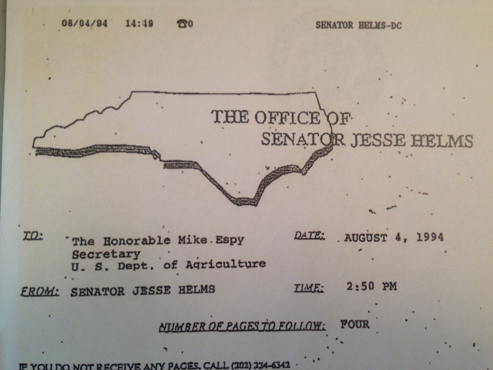 Supreme Job Blow to Jesse Helms picture photo