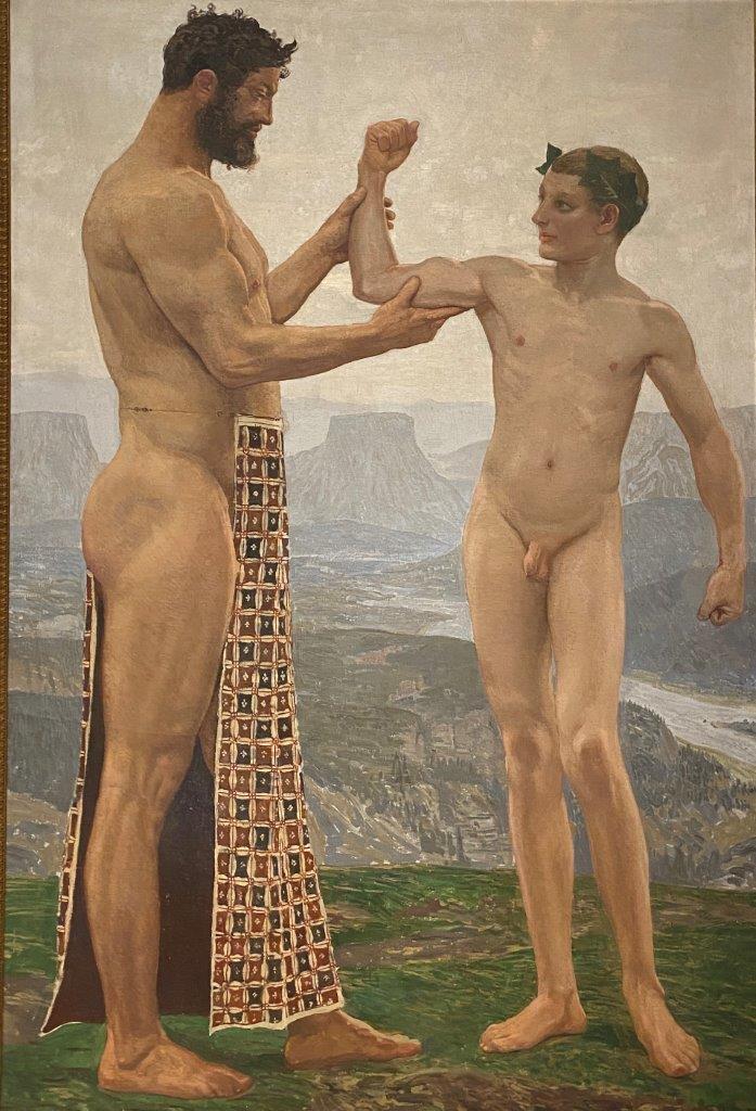 Nudist Exhibitionist Niel Sanchez - Sascha Schneider Growing Strength 1904 - The Gay & Lesbian Review