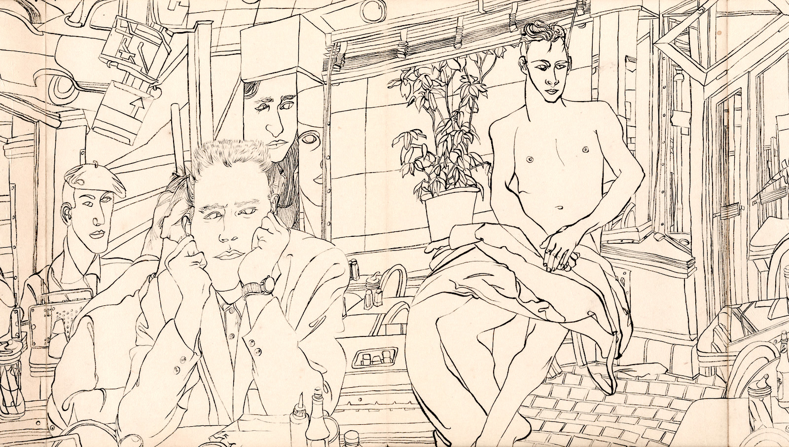 Forbidden Amateur Nudists Art - Read These Drawings Like a Book - The Gay & Lesbian Review