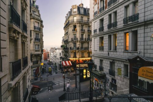 Montmartre streets at dusk. (John Towner/Unsplash)