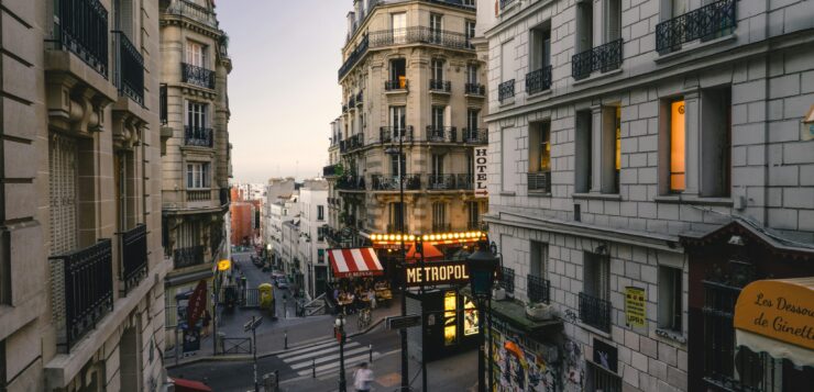 Montmartre streets at dusk. (John Towner/Unsplash)